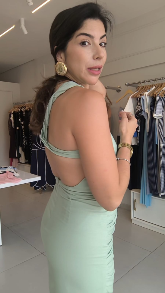 Vestido Maria ombro só