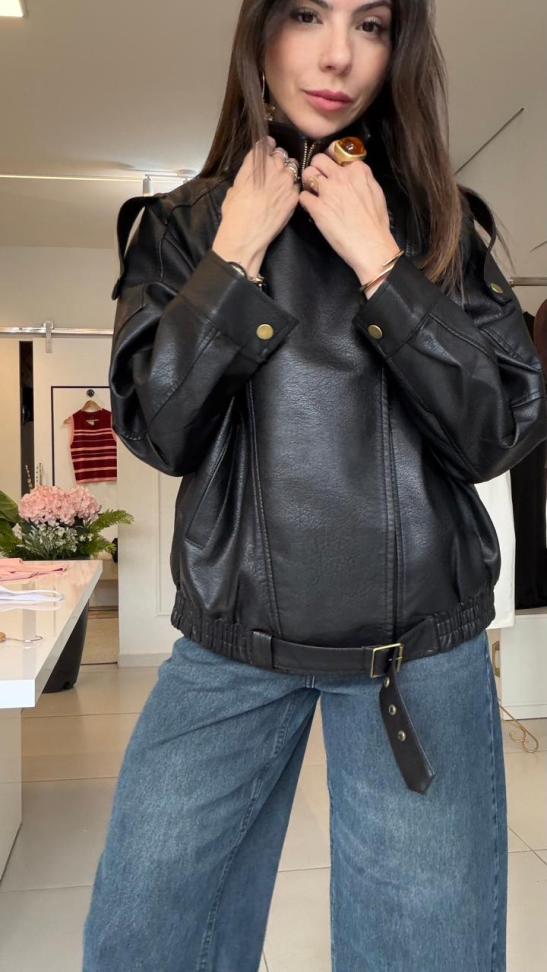 Jaqueta de couro eco zara - #3