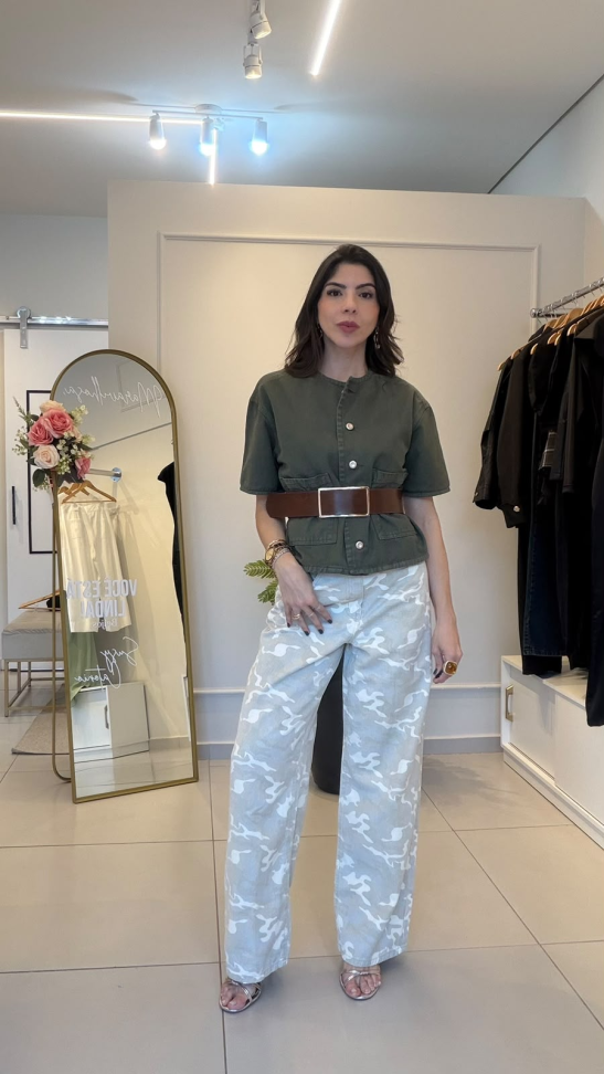 Calça jeans camuflada - #3
