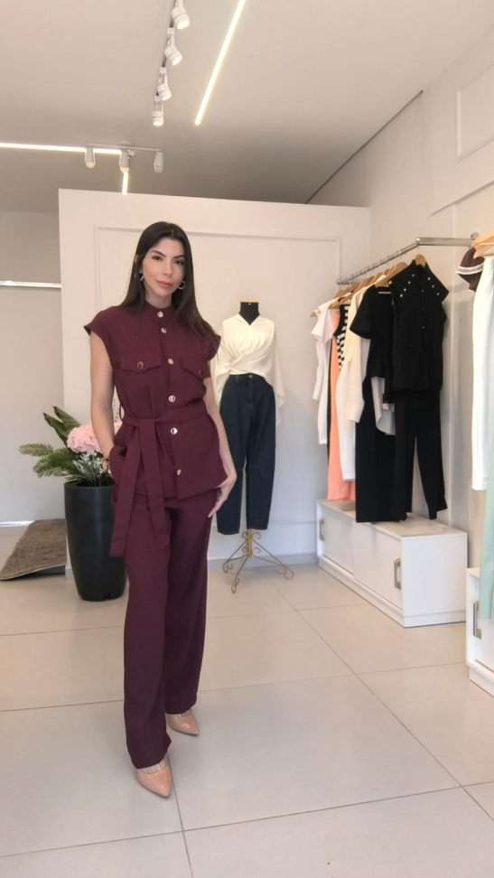 Conjunto de calça Lis com botões