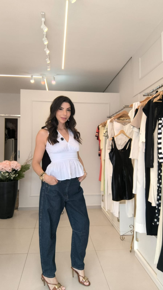 Calça Jeans Barrel