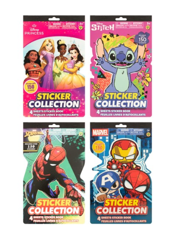 Licensed Characters Sticker Collection, Assorted Characters, 150-pc Pack. - #2