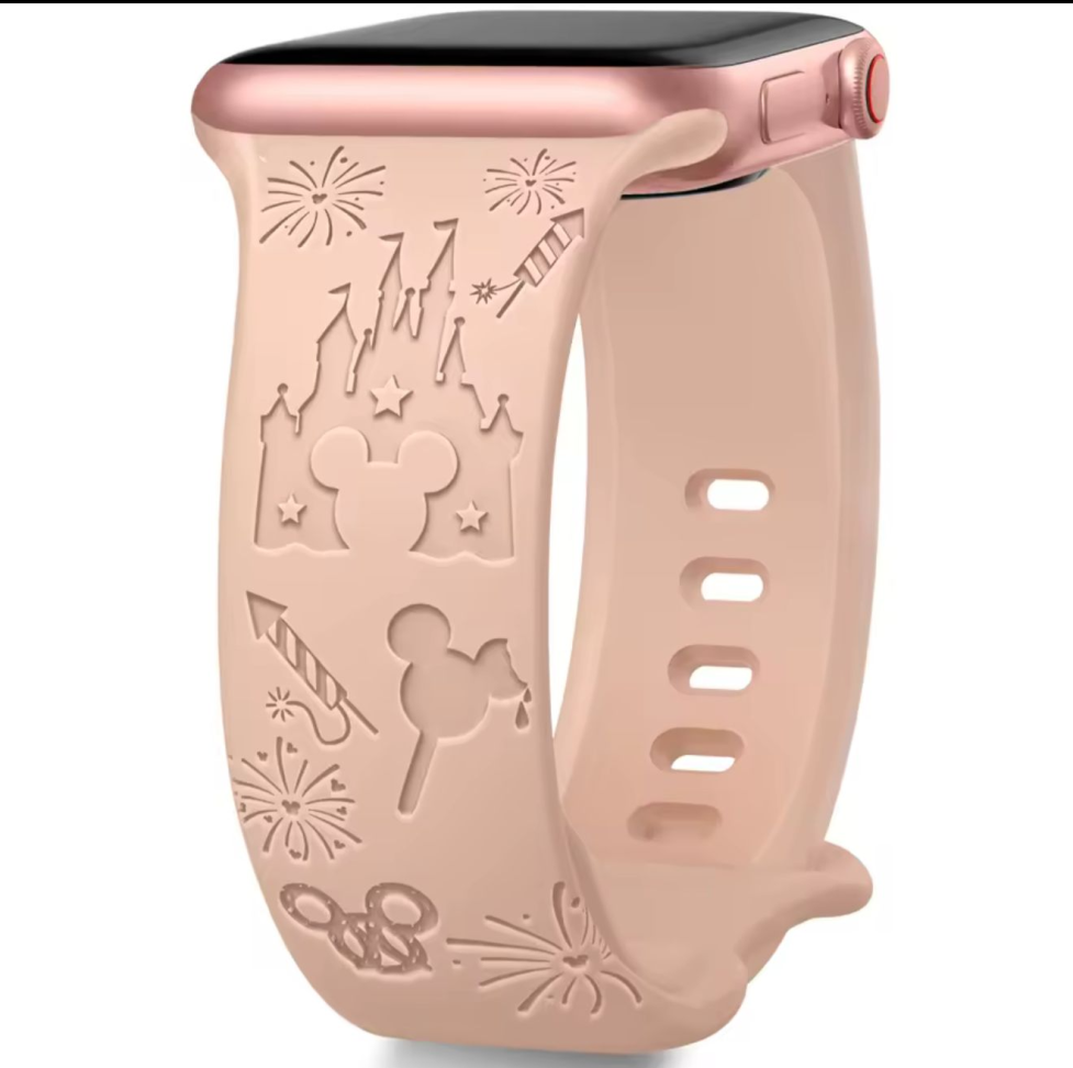 Pulseira de silicone para Apple Watch | Mickey Disney | Compatível com relógio 38mm 40mm 41mm 42mm - #4