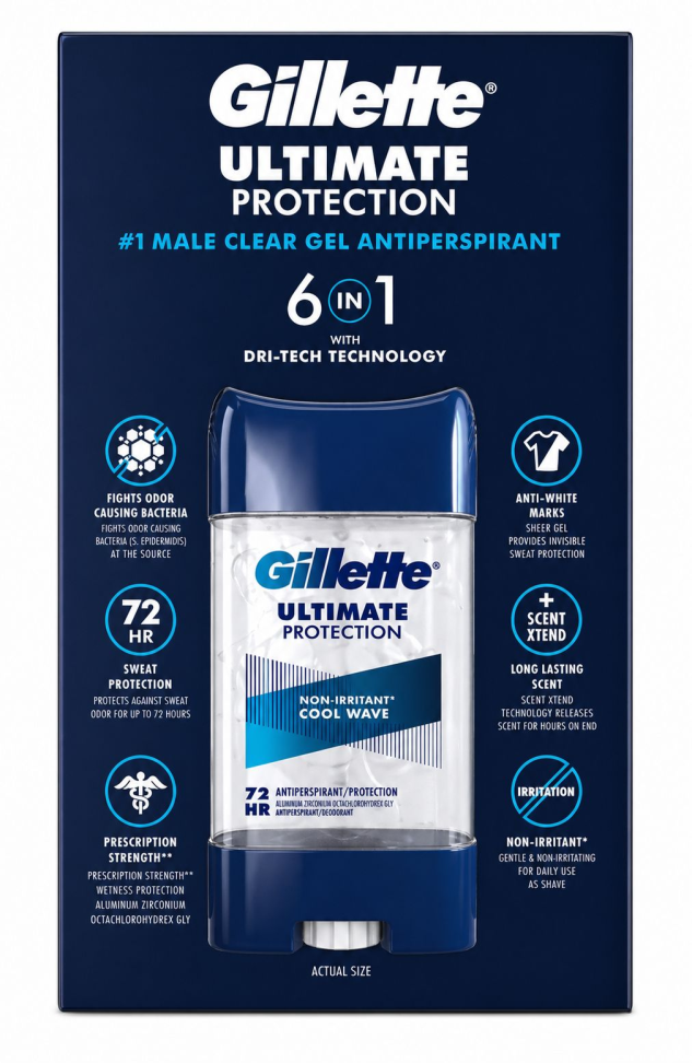 Gillette Antiperspirant Deodorant, Cool Wave, 3.8oz | 107g - #2