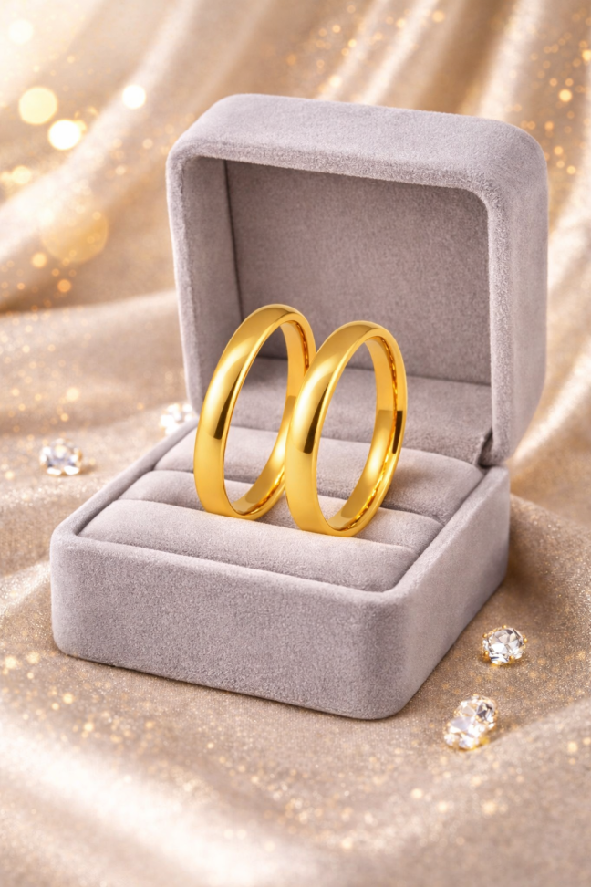 PAR DE ALIANÇA DE MOEDA 4,3MM ANATÔMICA BEM ABAULADA - #2