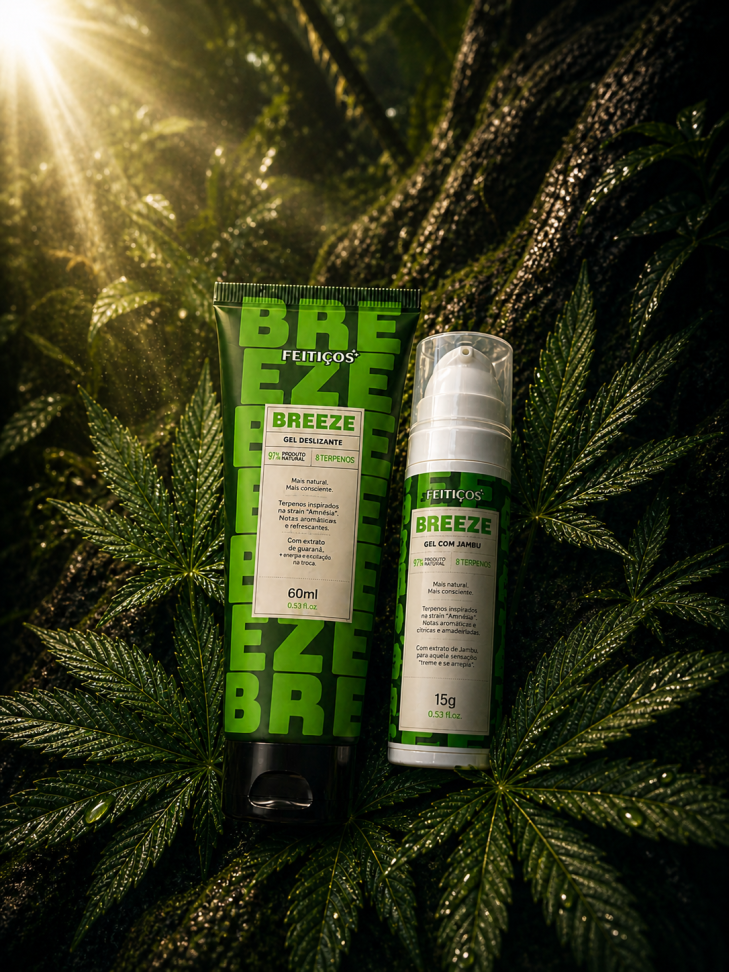 Kit Brisa Dupla • Gel Deslizante + Gel Excitante (Terpenos + Jambu)