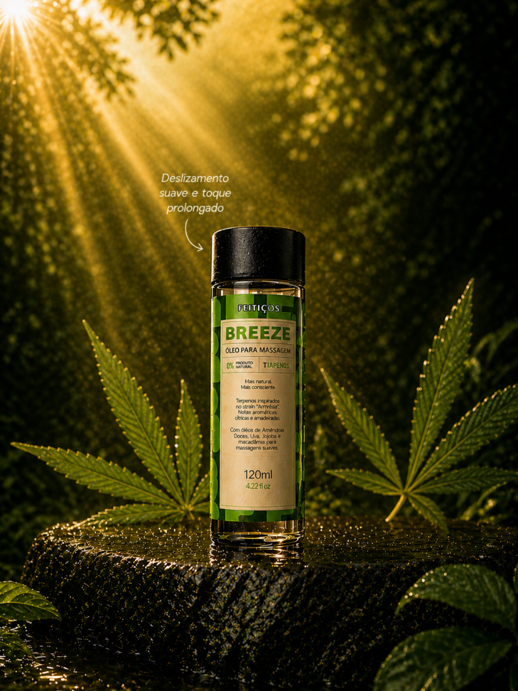 Breeze • Óleo Beijável para Massagem com Terpenos (120ml)