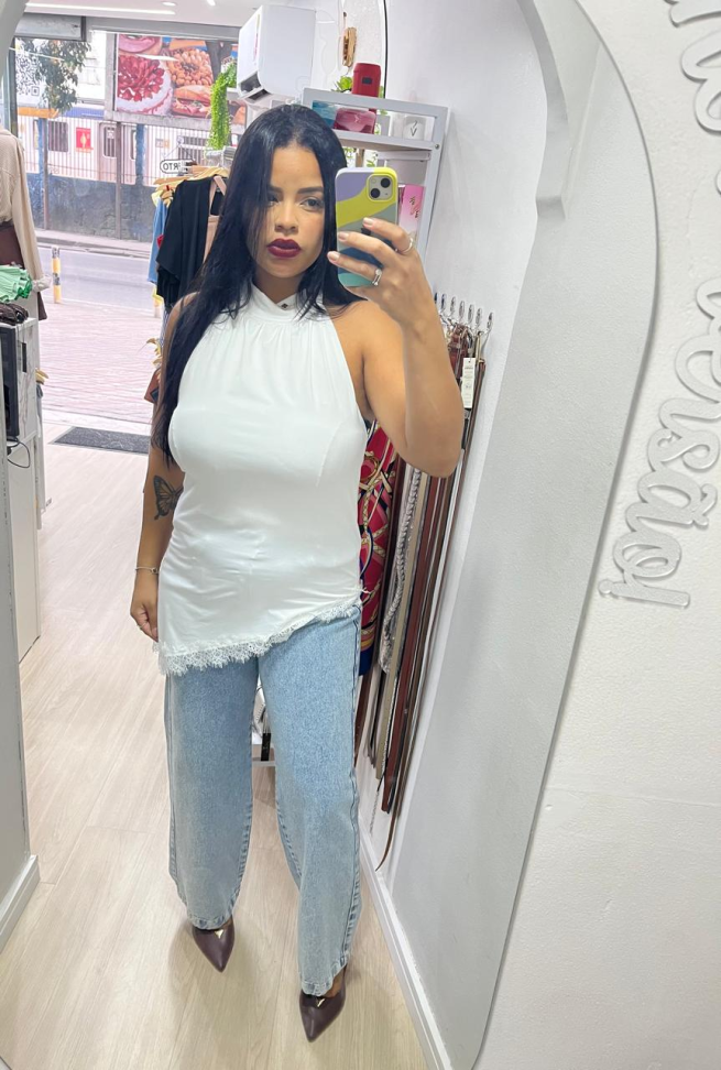 Blusa Renda Assimétrica - #3