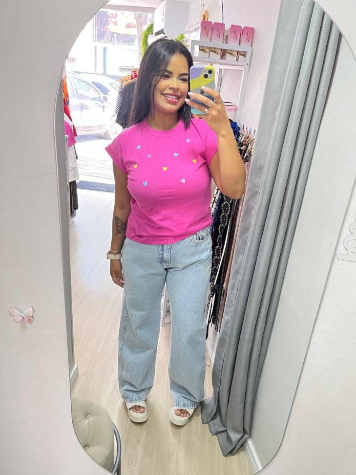 Calça Jeans Wide Leg