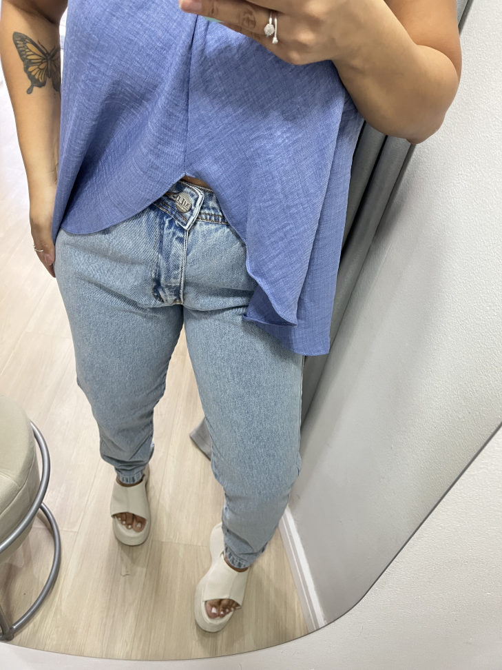 Calça Jeans Mom