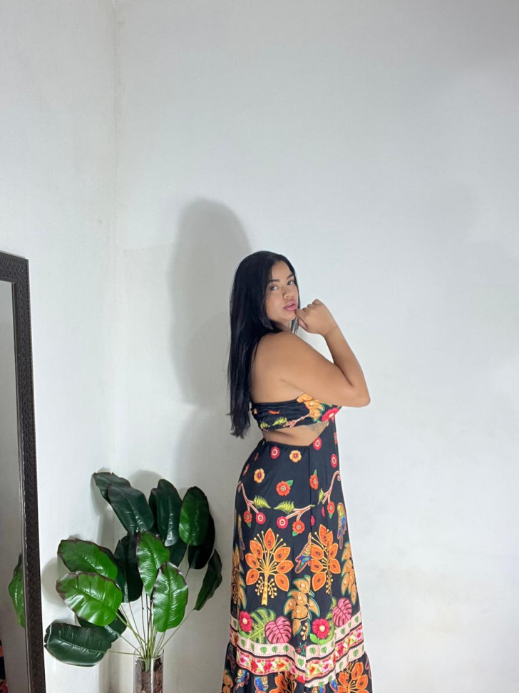 Vestido Estampado Arara