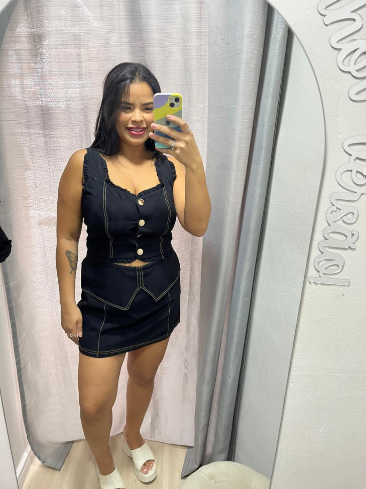 Conjunto Short e Saia