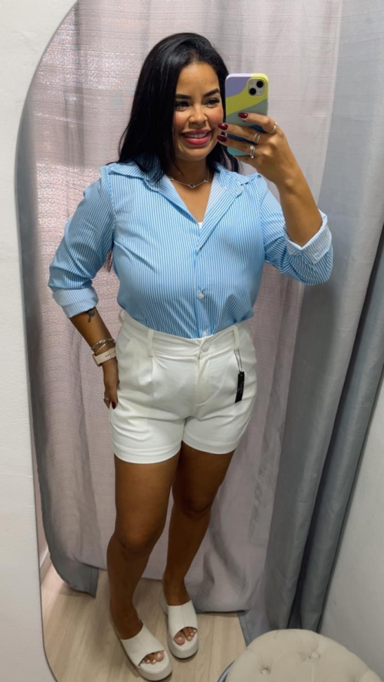Short Forrado no Linho