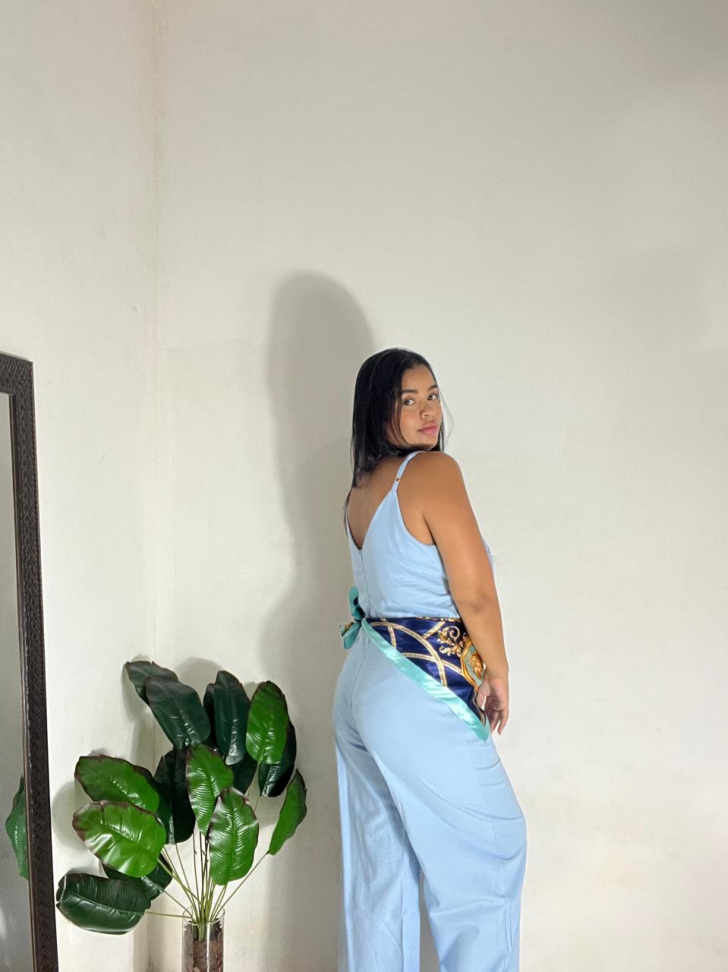 Macacão Liso Azul