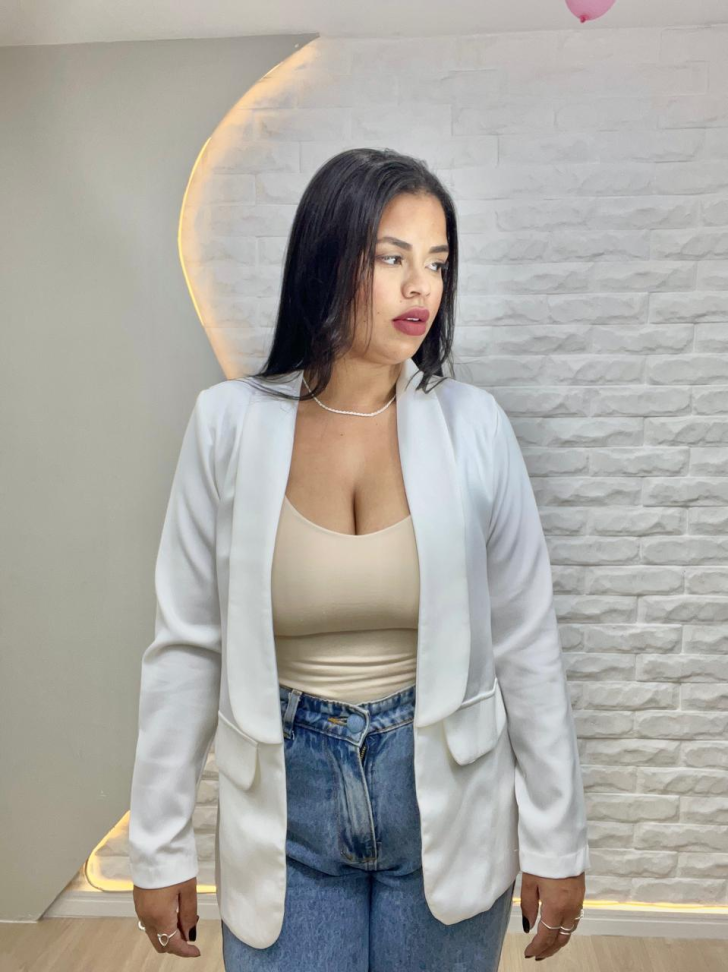 Blazer Alfaiataria Branco