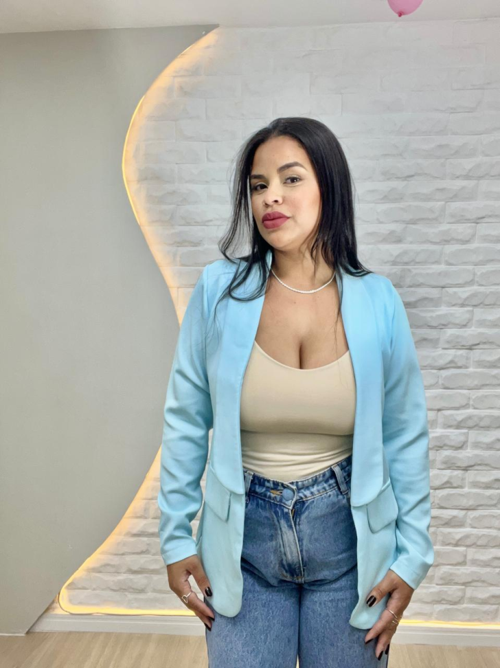 Blazer Alfaiataria Azul Bebê