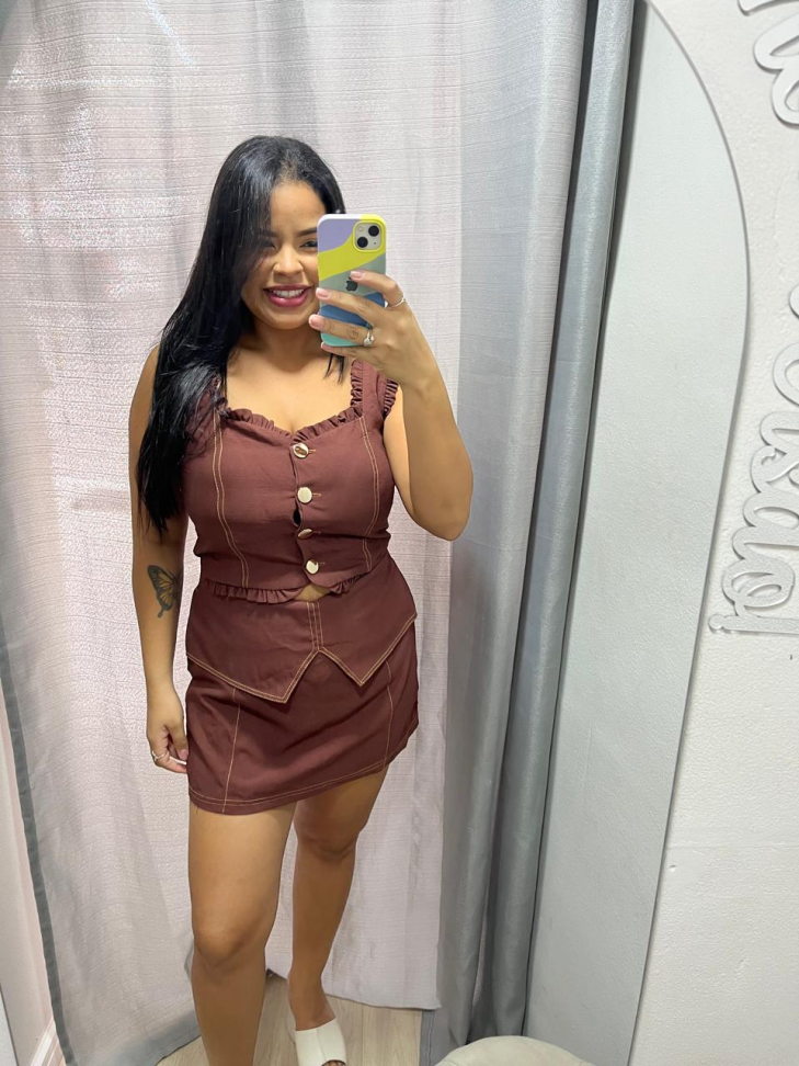 Conjunto Short e Saia
