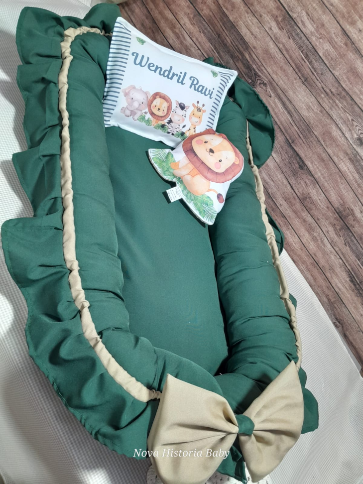 Ninho Redutor de berço com almofada Personalizado - #2