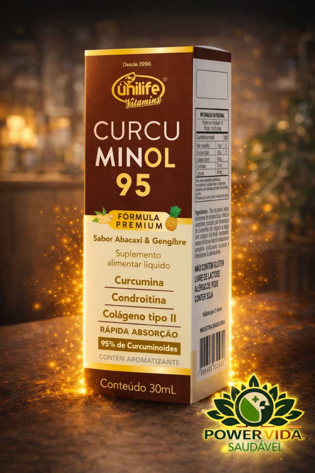 Curcuminol CURCUMINOL 95 – Fórmula Premium de Alta Absorção - Power Vida Saudável ...