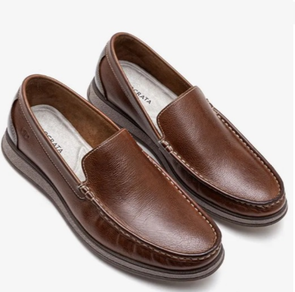 Mocassim Masculino Couro Nash Marrom