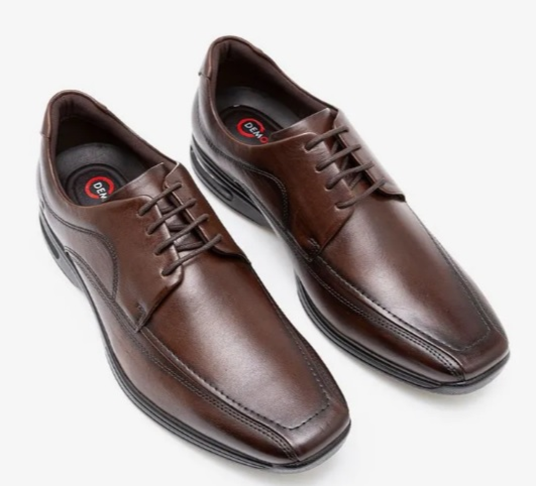 Sapato Smart Comfort Air Spot Marrom Cadarço