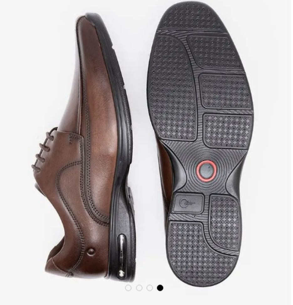 Sapato Smart Comfort Air Spot Marrom Cadarço - #3