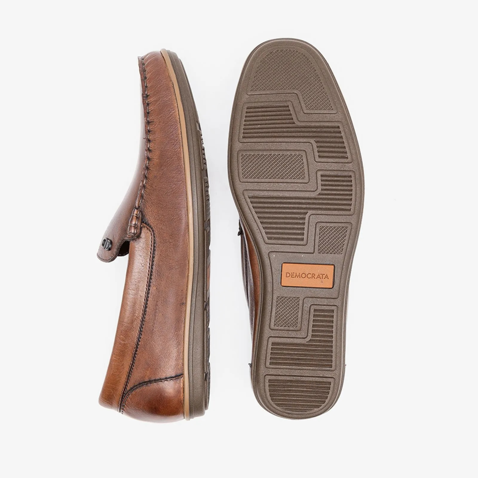 Mocassim Denim Tag Tan - #4