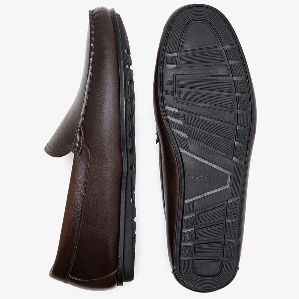 Mocassim Masculino Tom Marrom Couro - #4
