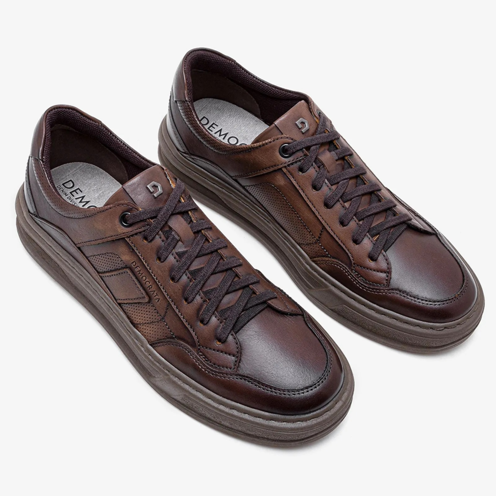 Tênis Denim Wide Marrom