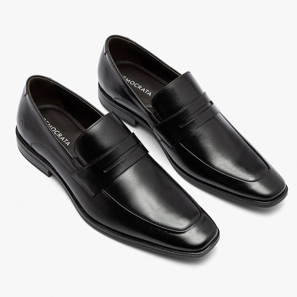 Sapato Social Vega Couro Preto