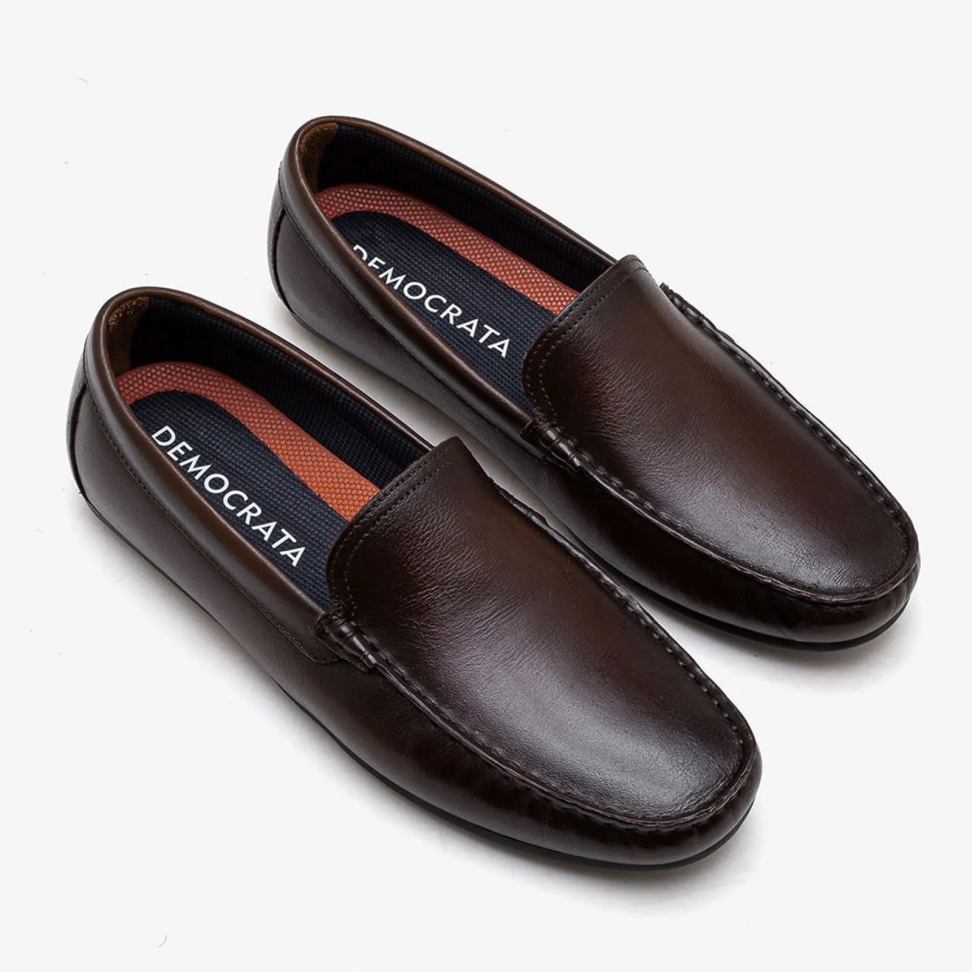 Mocassim Masculino Tom Marrom Couro