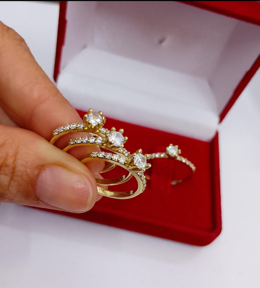 Anel solitário pedraria - #2