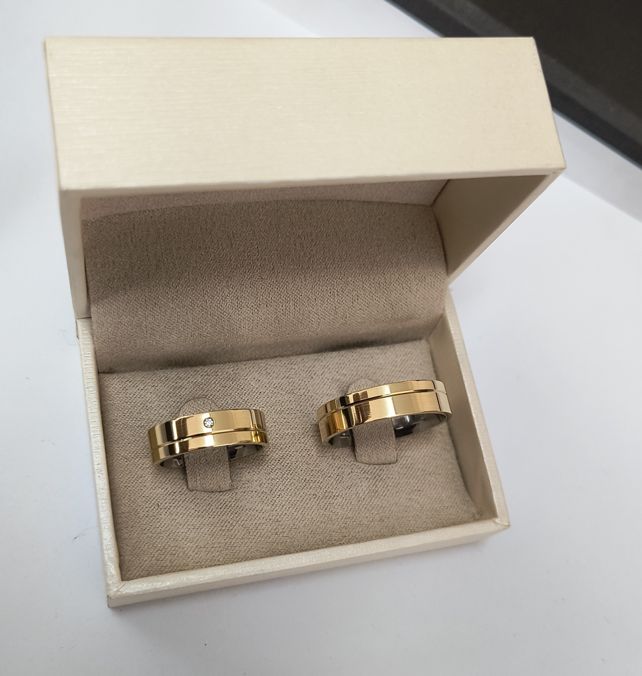 Par de alianças elegante 5 mm - #2