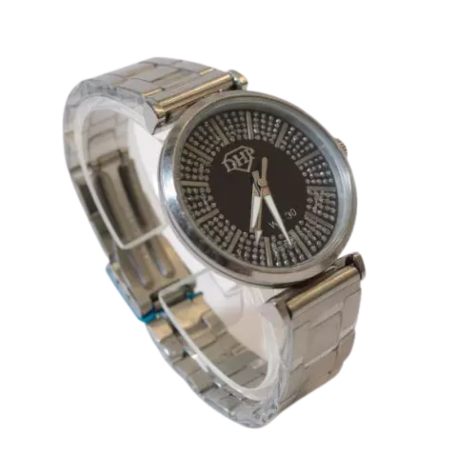 Relógio Feminino DHP Luxo Brilhante Casual – Diversas Cores de Pulseira e Mostrador - #8