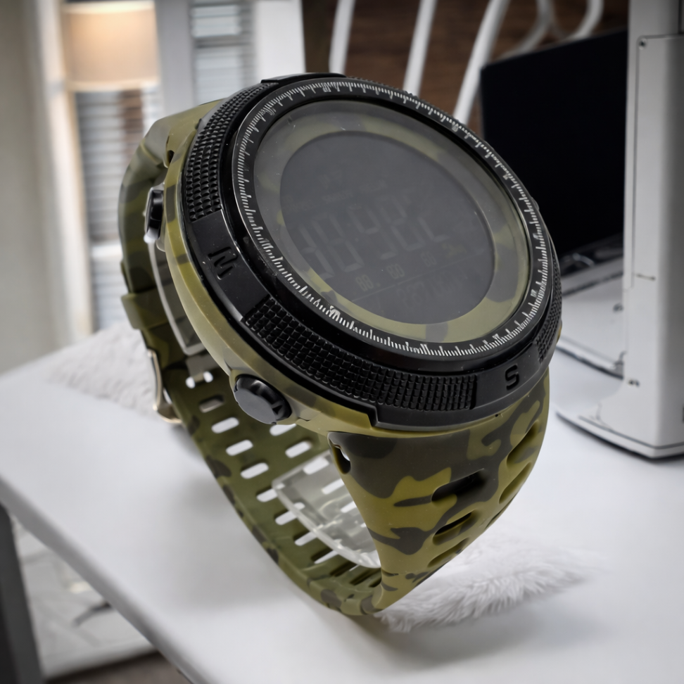 Relógio Masculino Skimei Digital Tático Militar – Camuflado com Display LED Verde - #2
