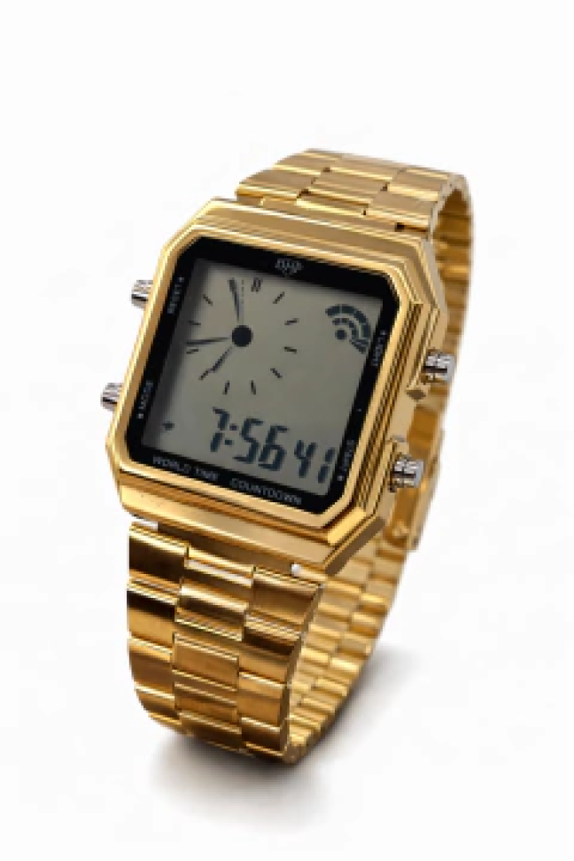 Relógio Digital DHP • à prova d’água • metal • Unissex SEM estojo - #2