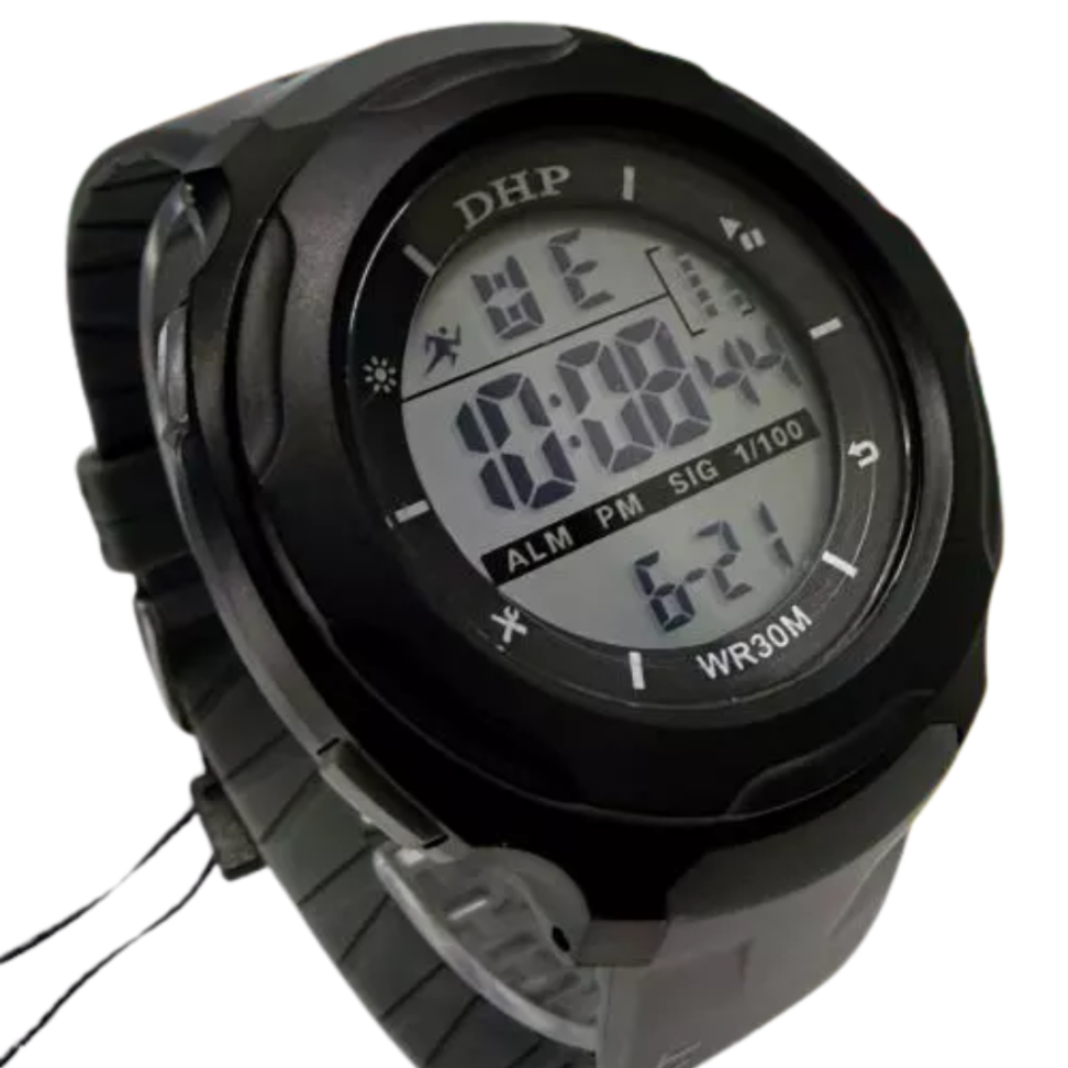 Relógio Digital Masculino DHP Esportivo – Pulseira de Borracha Diversas Cores – WR30M - #2