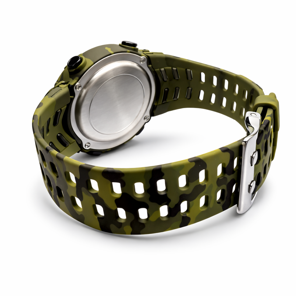 Relógio Masculino Skimei Digital Tático Militar – Camuflado com Display LED Verde - #3