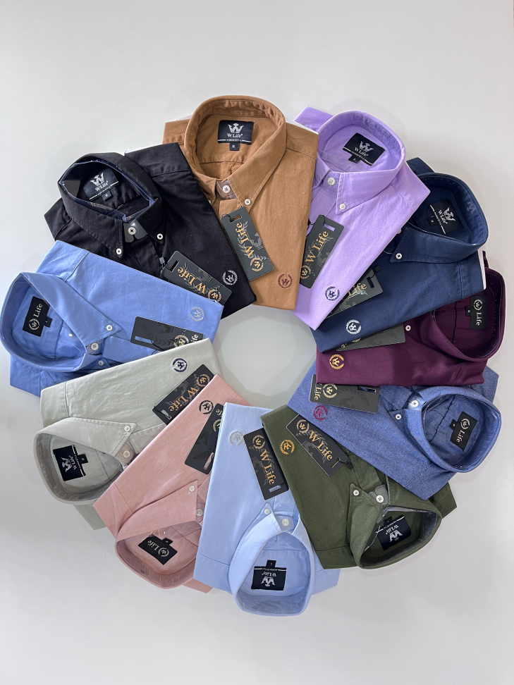 CAMISA OXFORD TINTURADA LINHO PREMIUM   ( Tamanho P ao GG )
