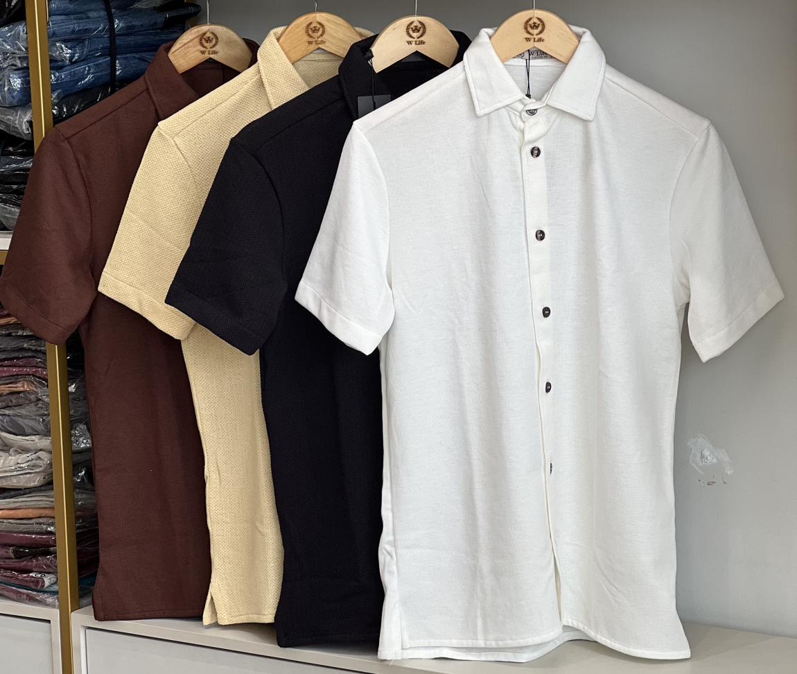 CAMISA DE BOTÃO TEXTURIZADA PREMIUM ( Tamanho P ao GG ) - #4