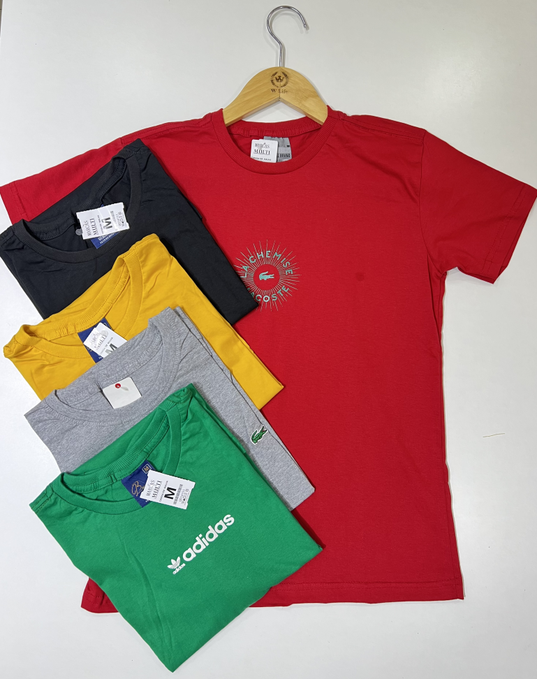 CAMISA BASICA FIO 30.1 MULTIMARCAS ( Tamanho P ao GG )