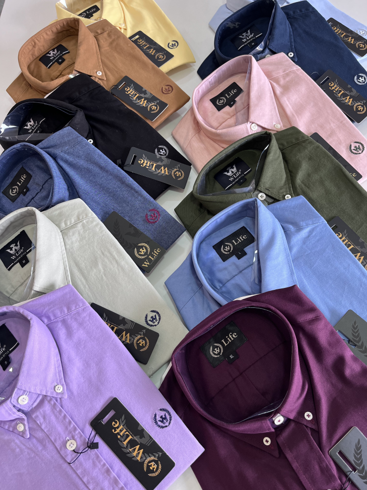 CAMISA OXFORD TINTURADA LINHO PREMIUM   ( Tamanho P ao GG )