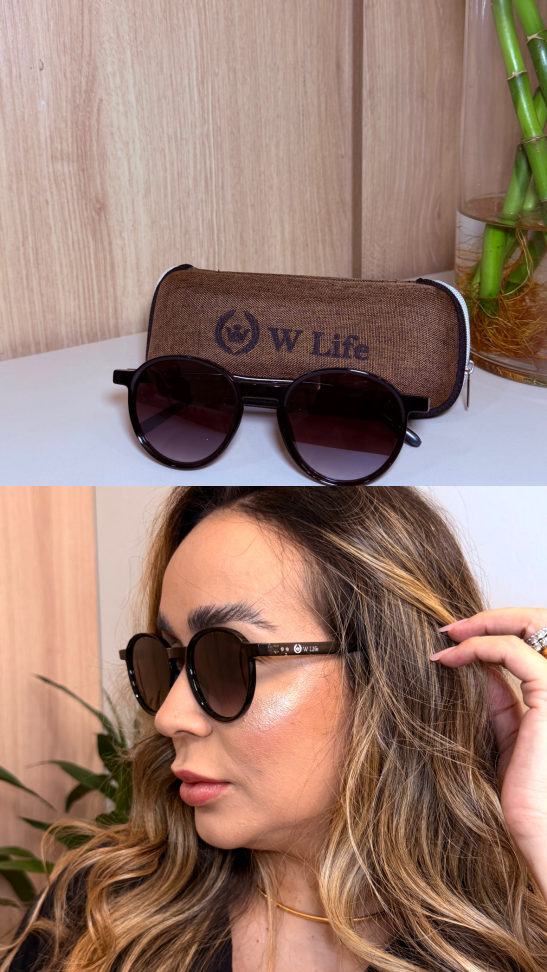 ÓCULOS MASCULINO/FEMININO W LIFE PROTEÇÃO UV4000 (Estojo e Flanela - #5