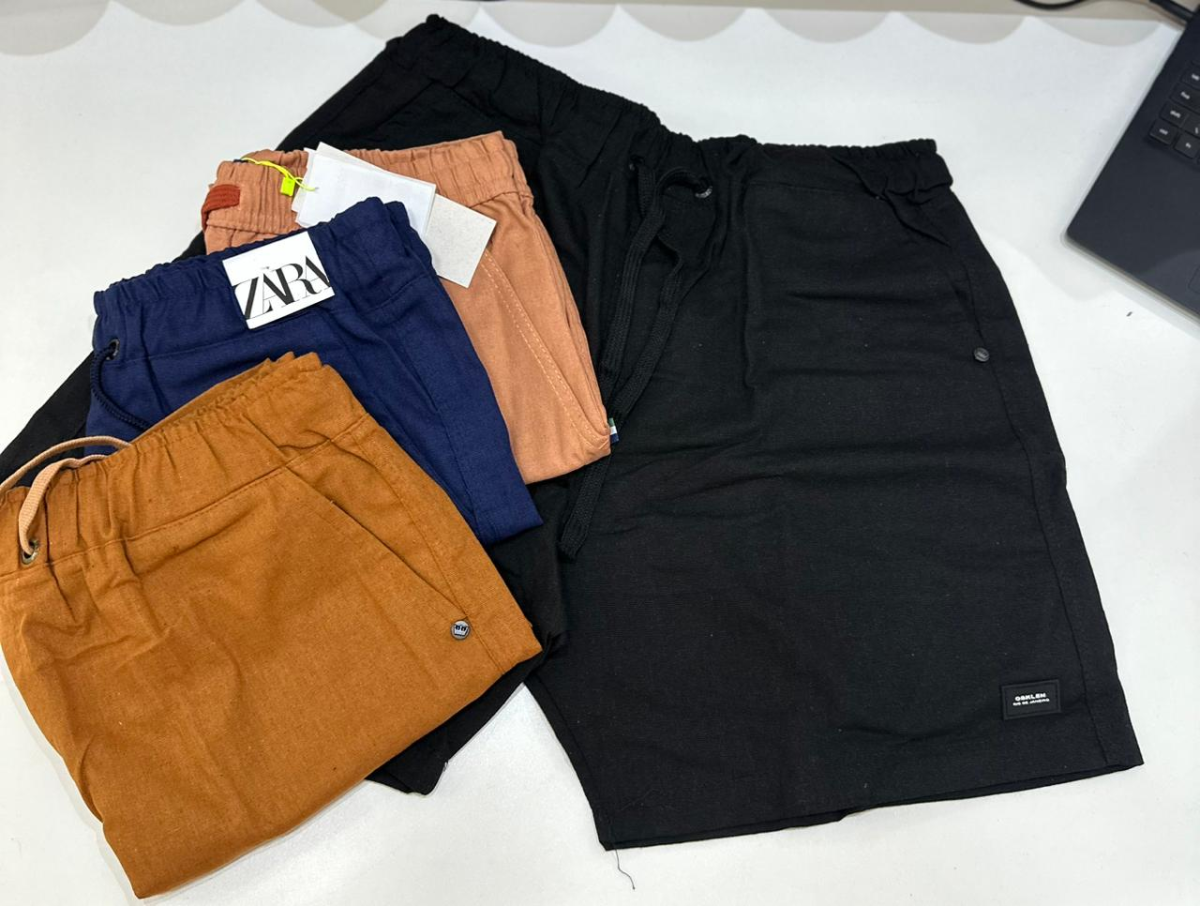 SHORT MAURICINHO LINHO PREMIUM  (tamanho P ao GG )