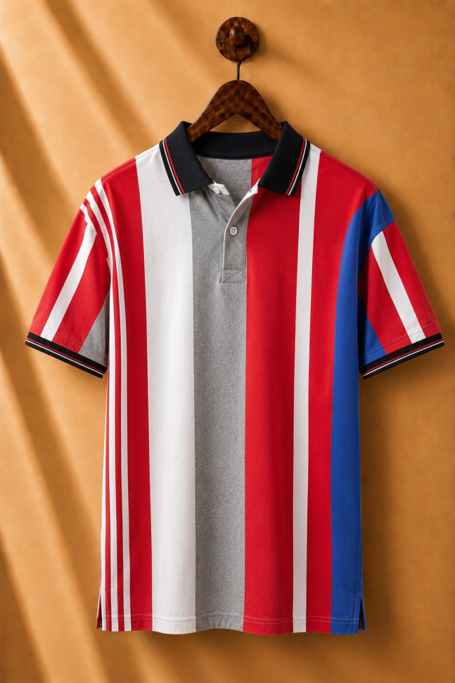 GOLA POLO PERUANA LISTRADA