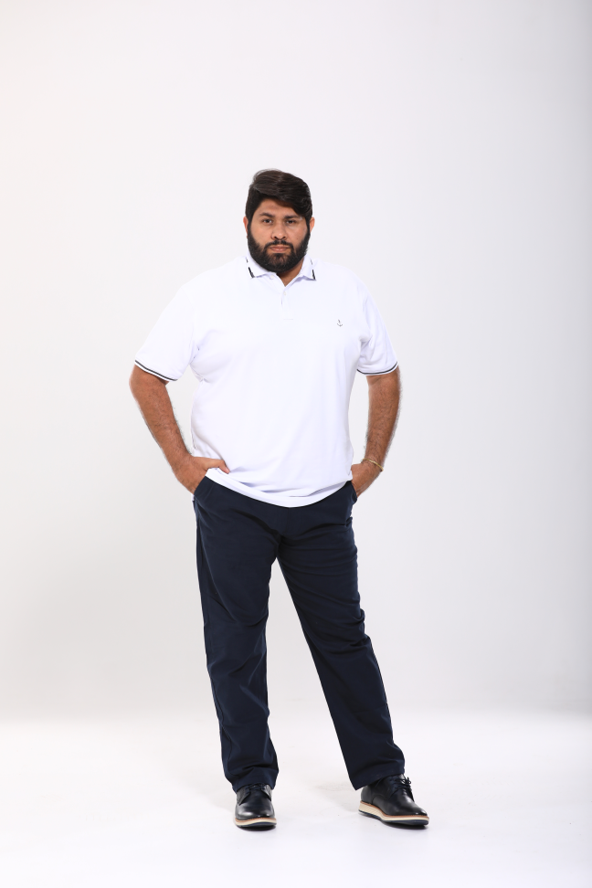 POLO PLUS SIZE SUEDINE TAMANHO:G1 AO G3