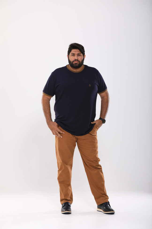 T-SHIRT SUEDINE PLUS SIZE (Tamanho:G1 AO G3)