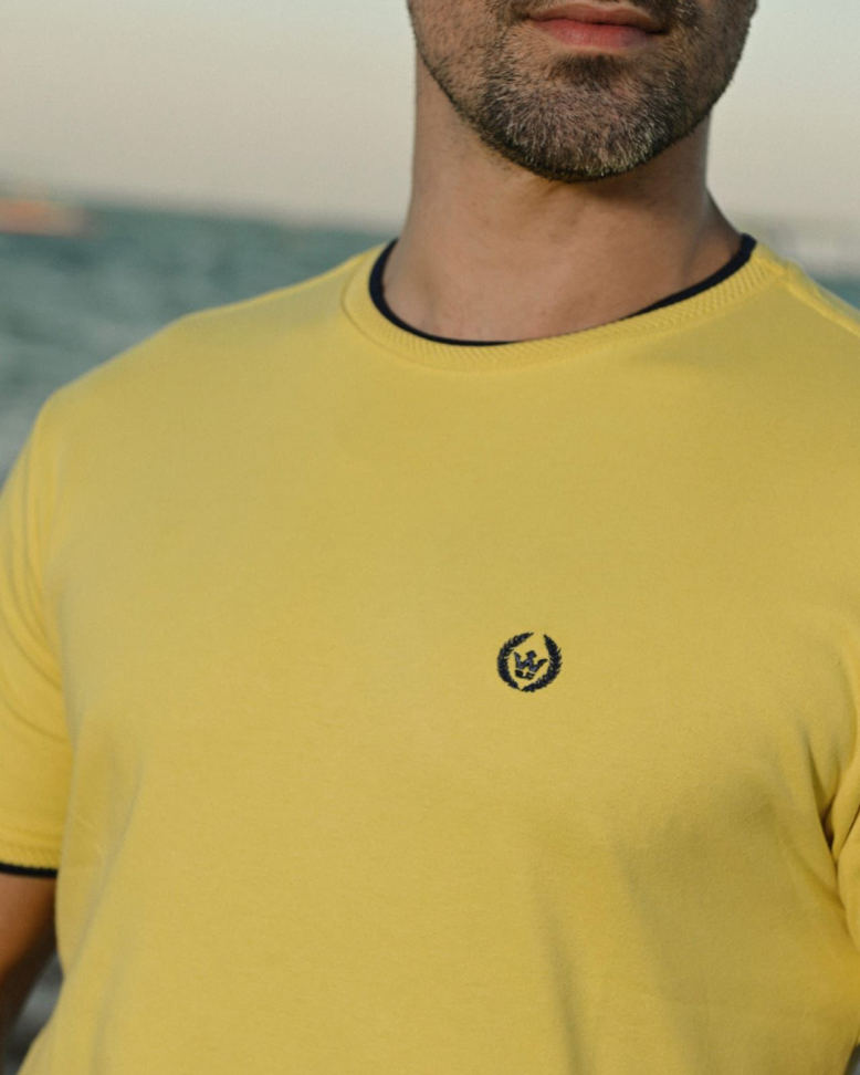 T SHIRT COM PUNHO SUEDINE W LIFE