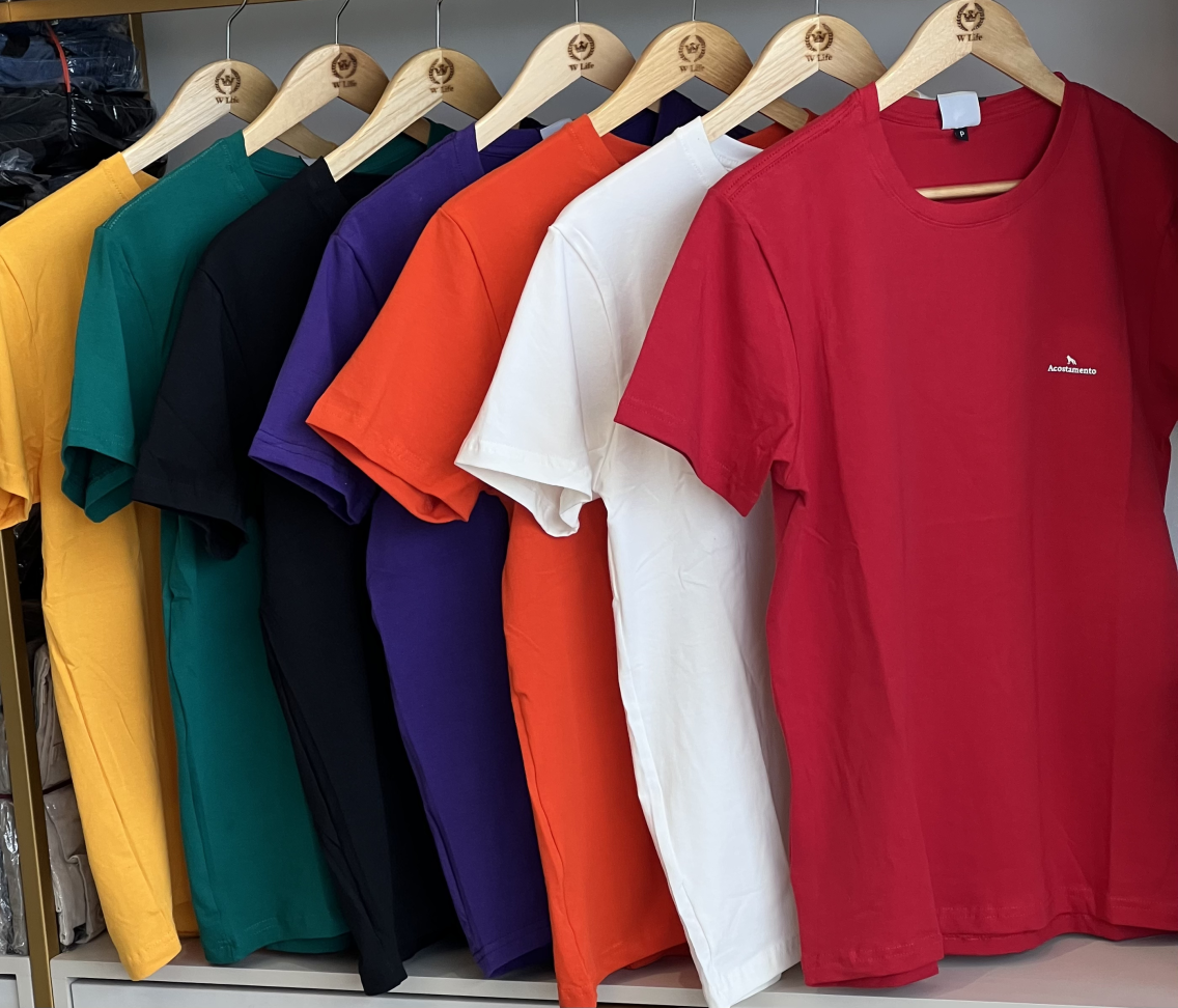 CAMISA MALHA PERUANA FIO 40.1 ( Tamanho P ao GG )