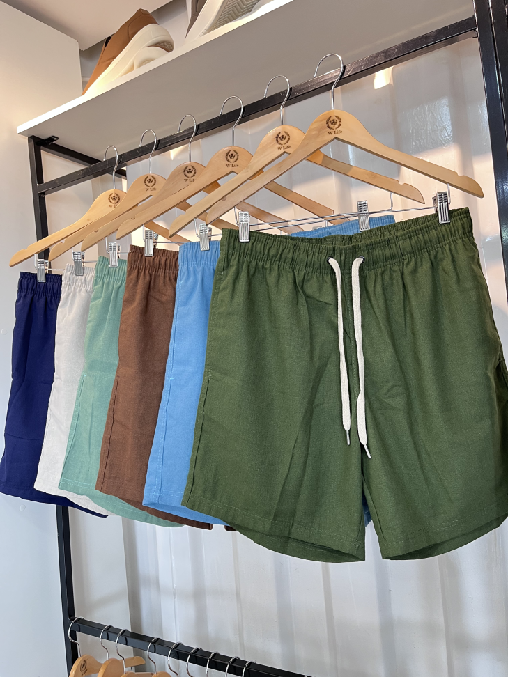 SHORT MAURICINHO LINHO PLUS SIZE TAMANHO:G1 AO G3